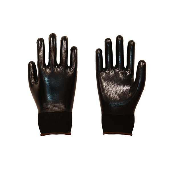 13针黑纱黑色光面丁腈全浸